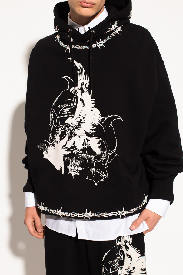 Givenchy white hot sale dragon hoodie